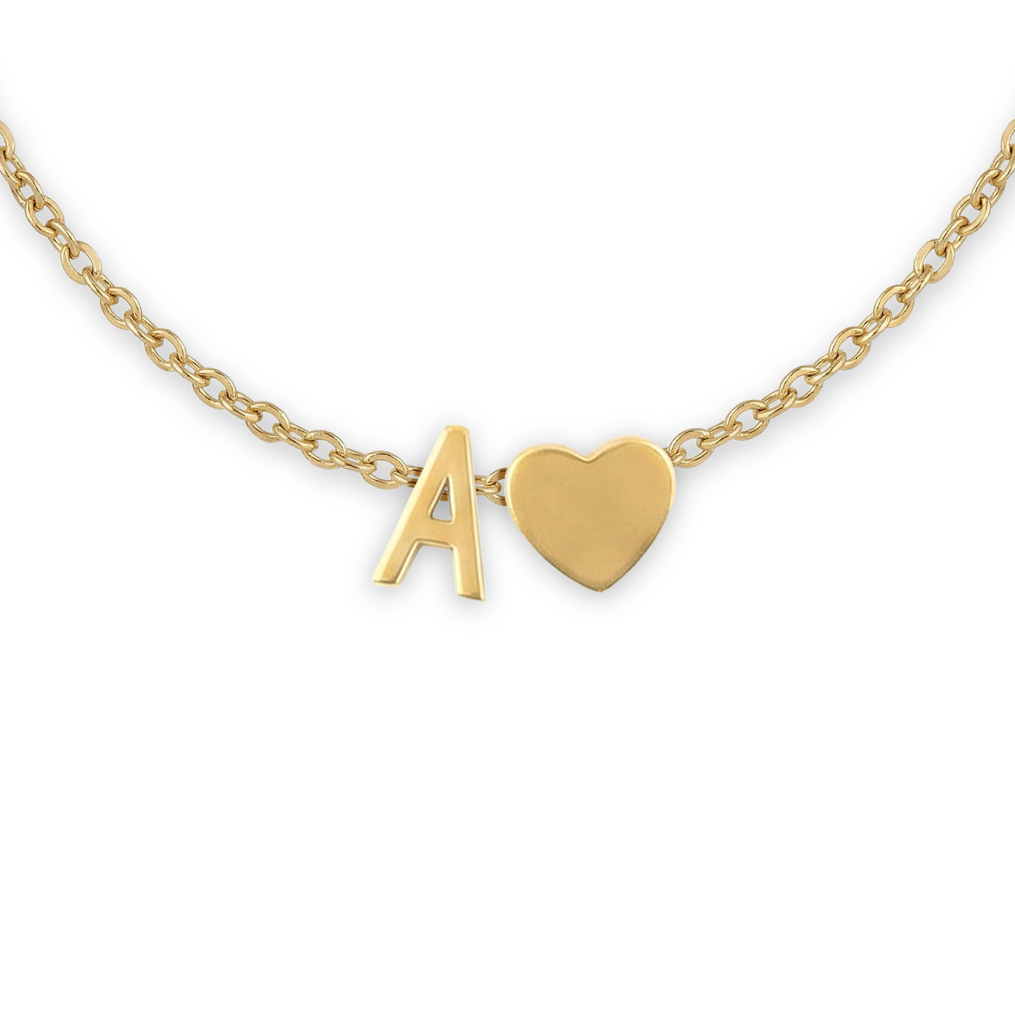 Collier avec lettre - 2 lettres