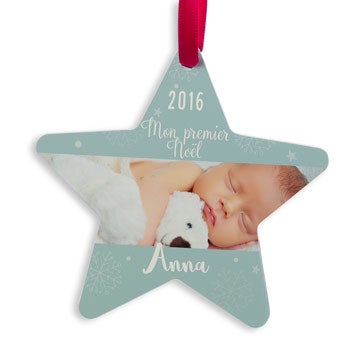 Décoration de Noël en aluminium - Étoile de Noël (jeu de 8)