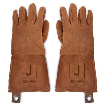 Leather BBQ gloves