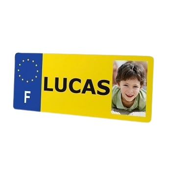 Plaque d'immatriculation personnalisée