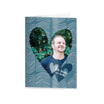 Ich denk an dich! Fotokarte