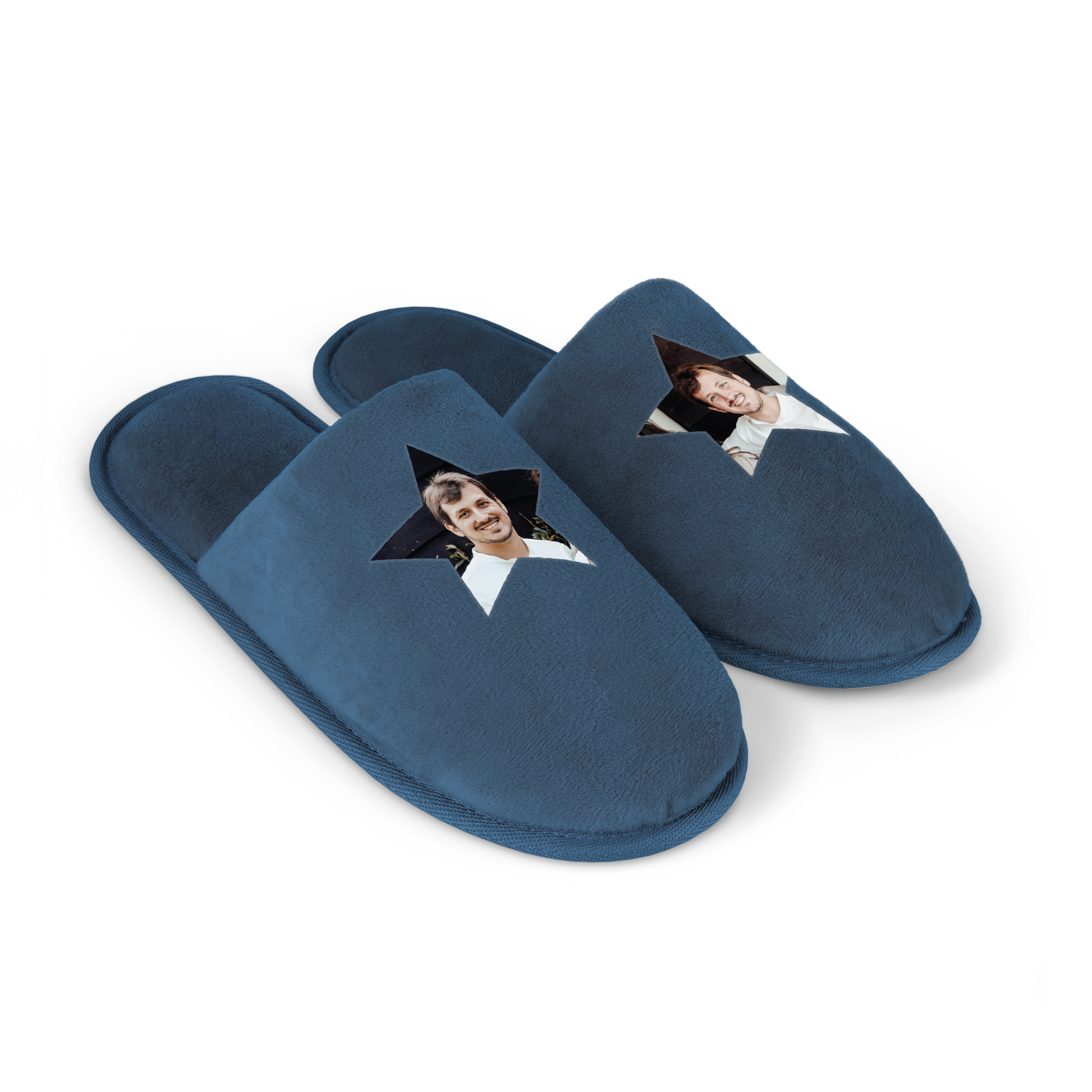 Personalizované papuče - Modré - Veľkosť 43-45