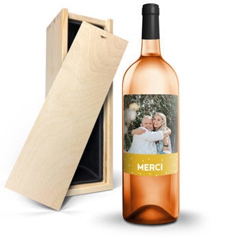 Vin rosé AIX Magnum - Étiquette personnalisée