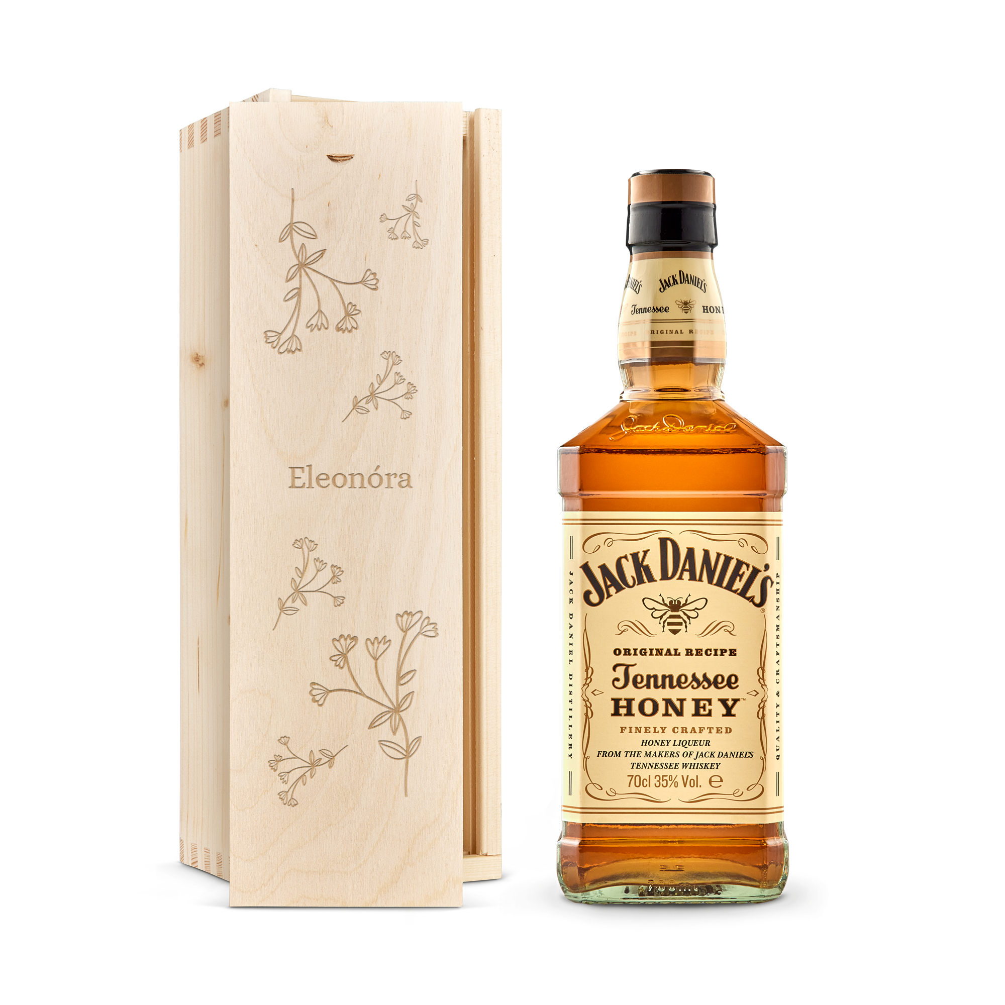 Jack Daniels Honey whisky - Gravírované puzdro