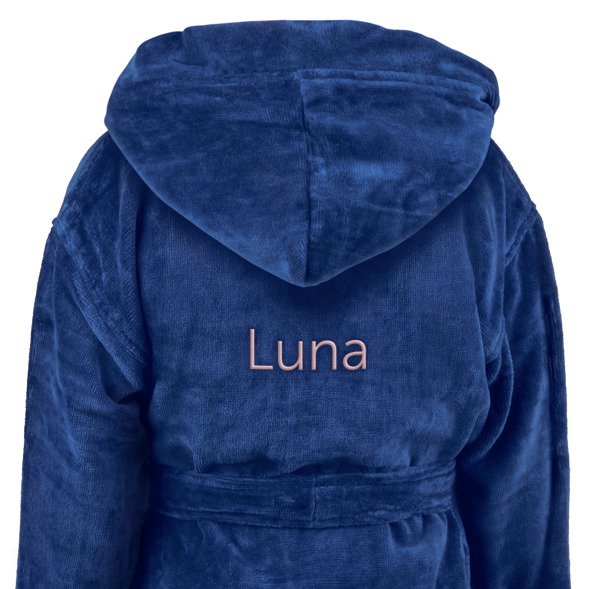 Personalised kids bathrobe - Blue - 6-8 yrs