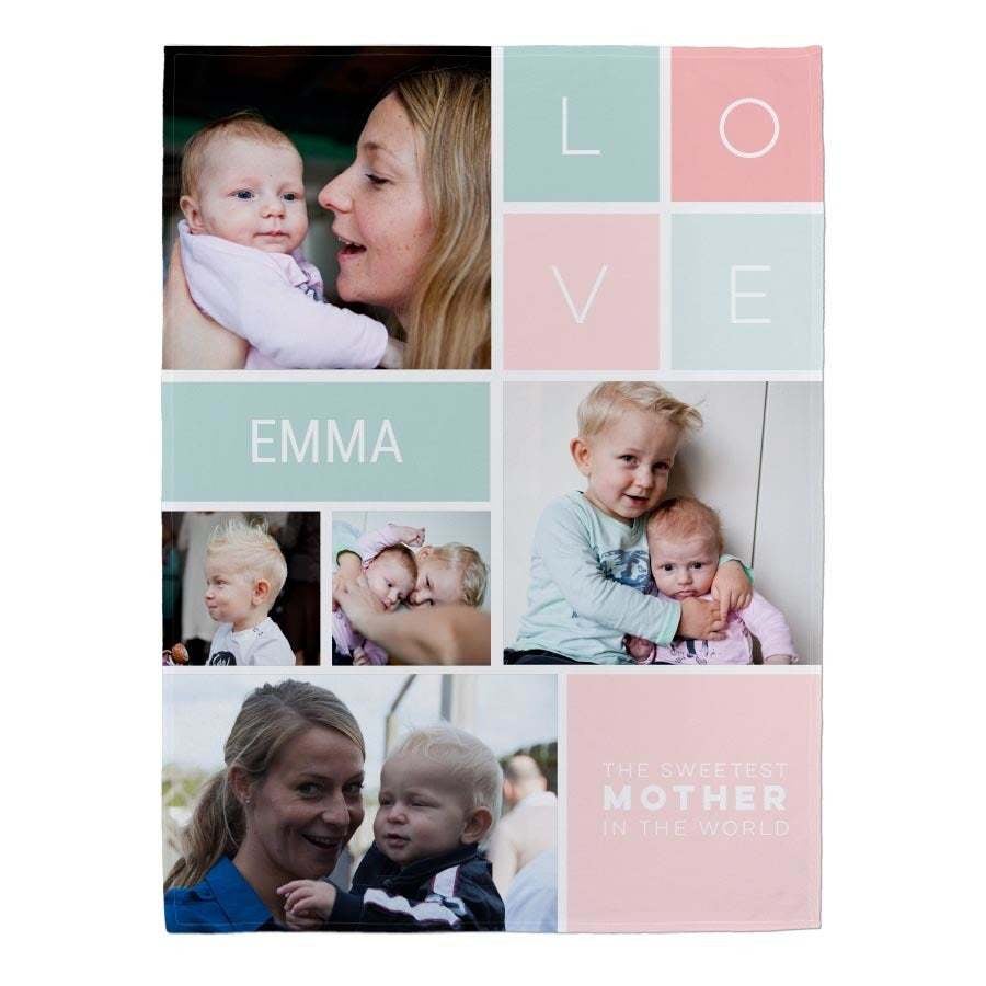 Mother's Day fleece blanket - 75 x 100 cm