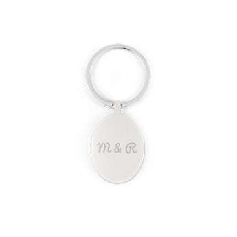 Key ring with name - Oval