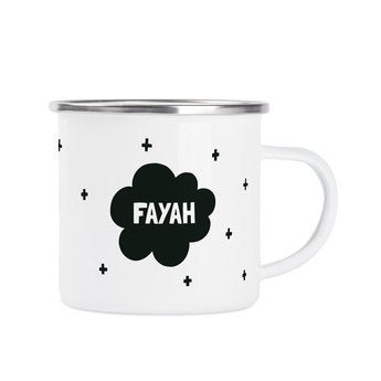 Mug en émail personnalisé