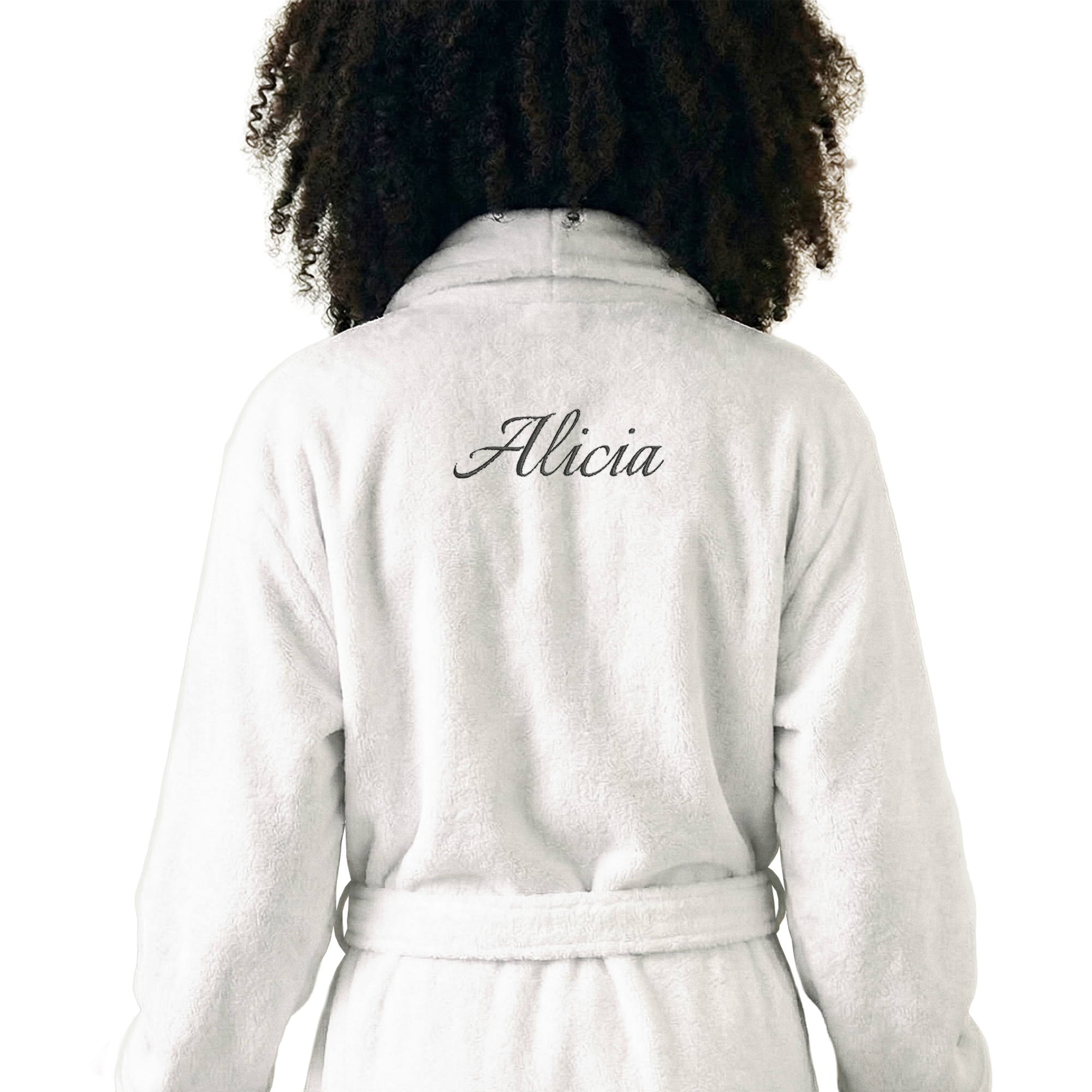 Peignoir femme personnalisé - Blanc (L/XL)