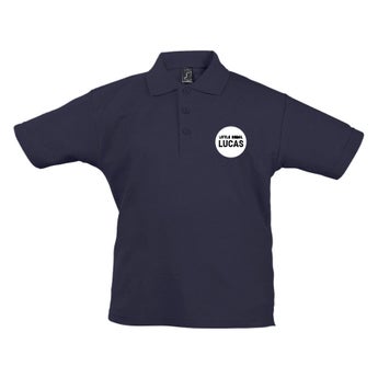 Polo skjorte - Barn - Navy - 10 år