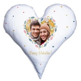 Poduszka w całości z nadrukiem - Serce - 60x60cm (bawełna)