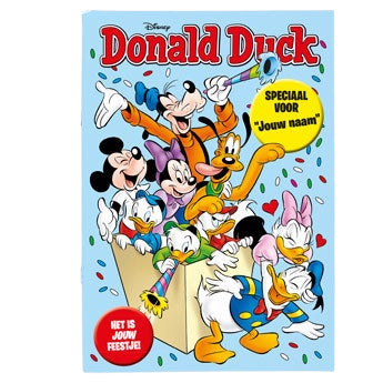 Donald Duck met naam en foto - Feest - Tijdschrift