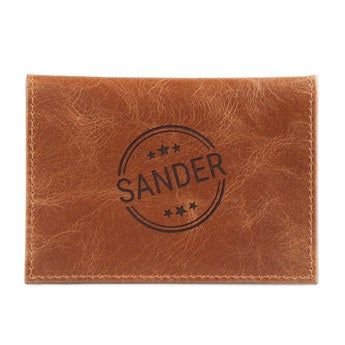 Leren kaarthouder deluxe