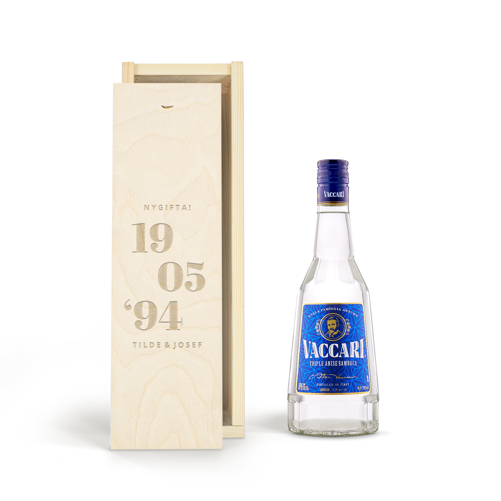 Sambuca Vaccari i en personlig låda