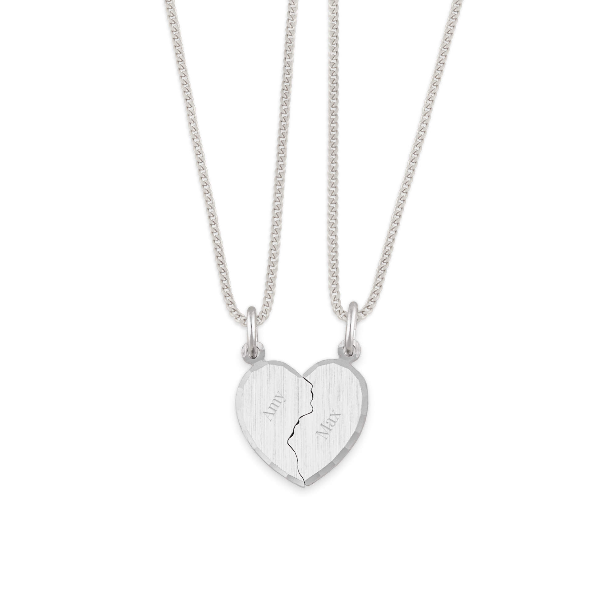 Silver pendant - Broken heart