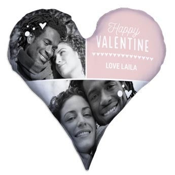 Poduszka w całości z nadrukiem - Serce - 80 x 80cm (bawełna)