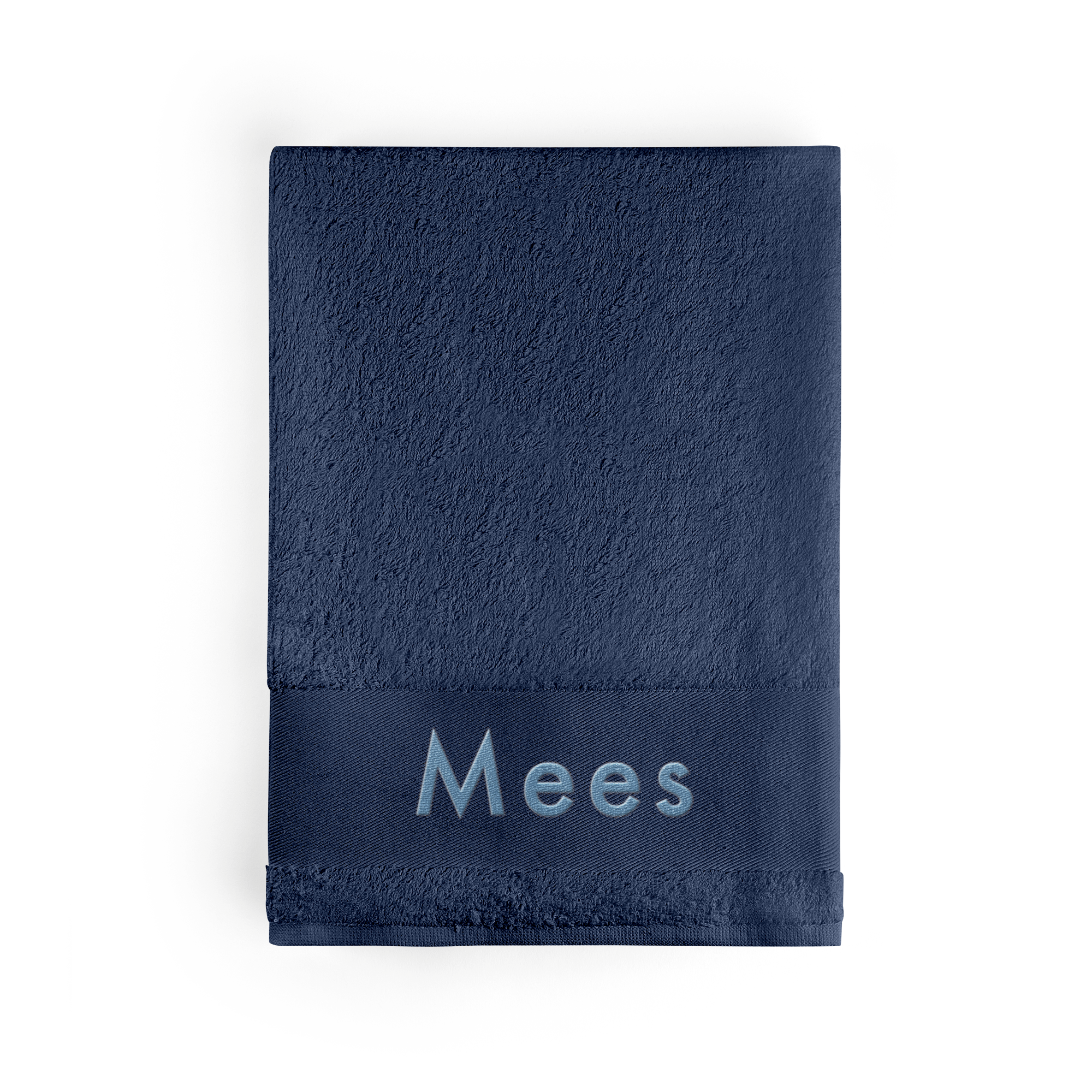 Handdoek borduren - Navy