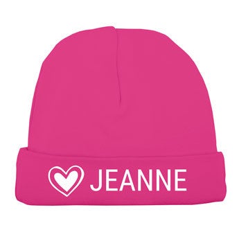 Bonnet de naissance - Fuchsia