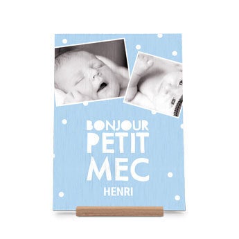 Carte en bois - vertical