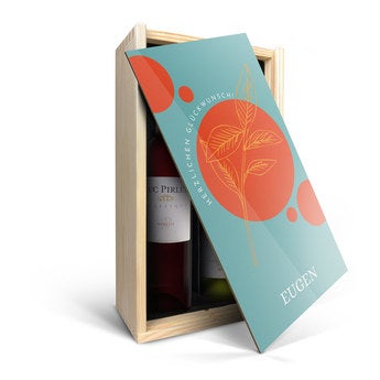 Luc Pirlet Merlot & Chardonnay - in Holzkiste
