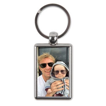 Sleutelhanger met foto - Rechthoek - Dubbelzijdig