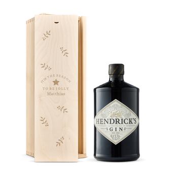 Hendrick's Gin in personalisierter Kiste