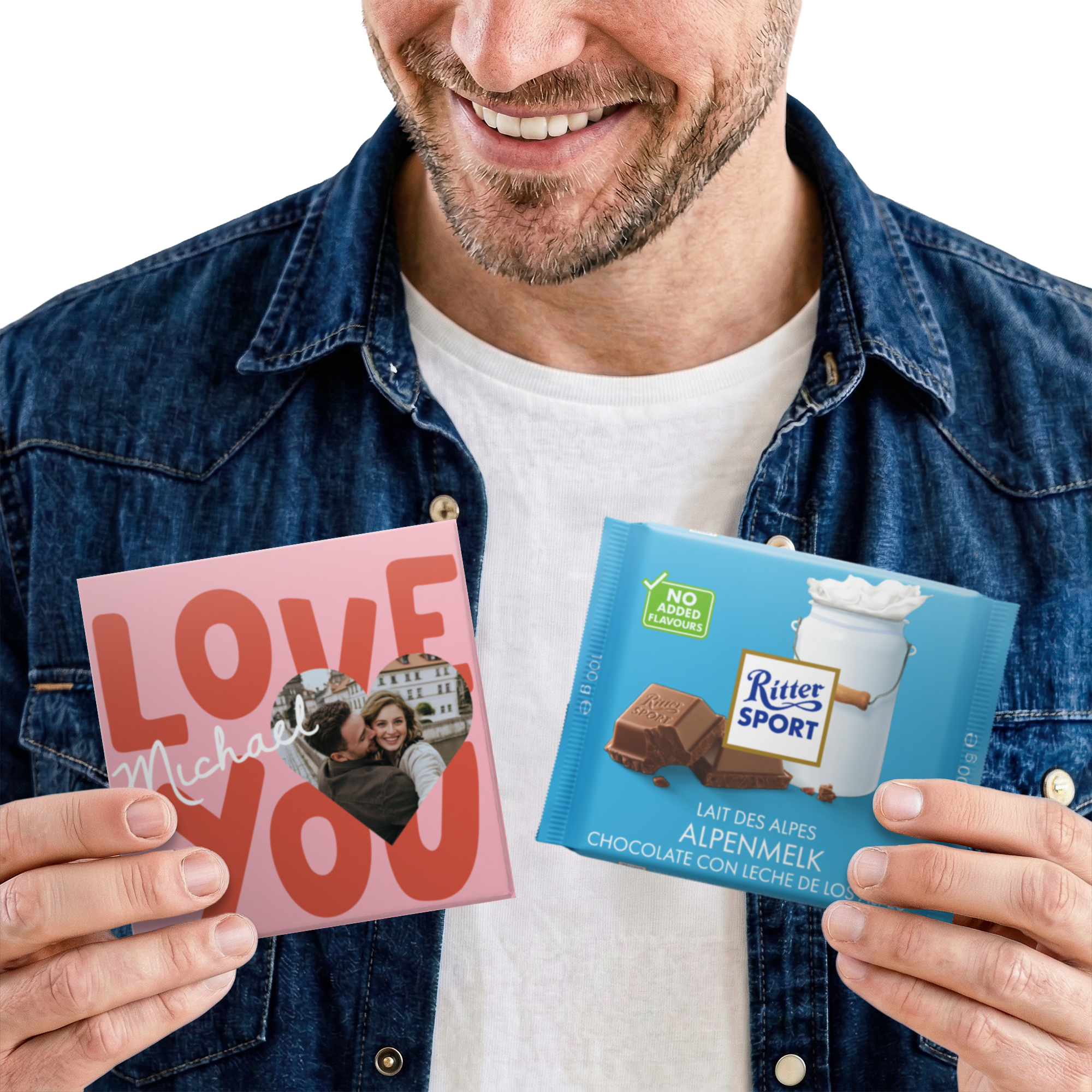 Personalised chocolate - Ritter Sport - Alpine Milk