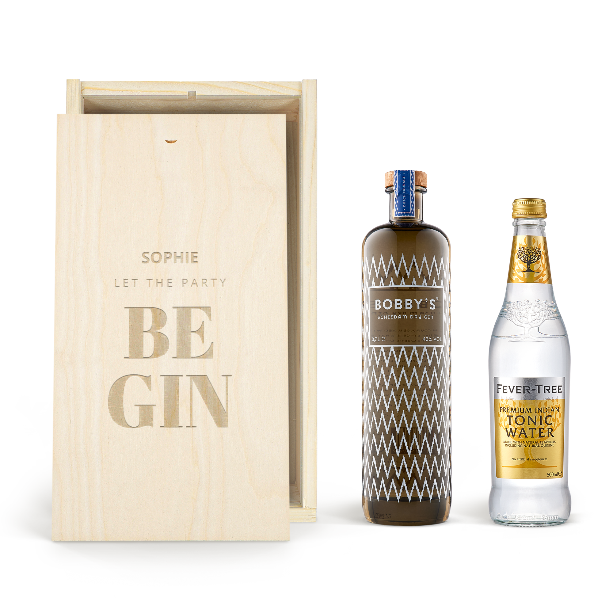 Personalised Gin & Tonic Gift Set - Bobby's Gin