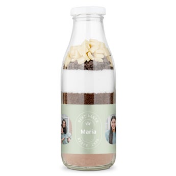 Brownie bakmix met persoonlijk etiket