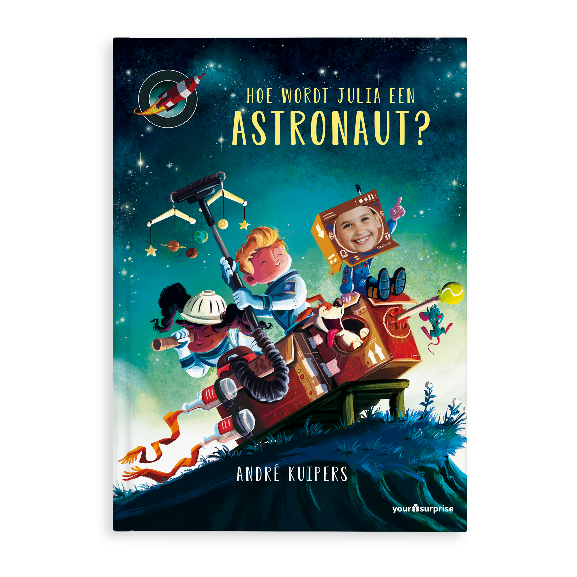 Boek met naam en foto – Hoe word je astronaut? – Softcover