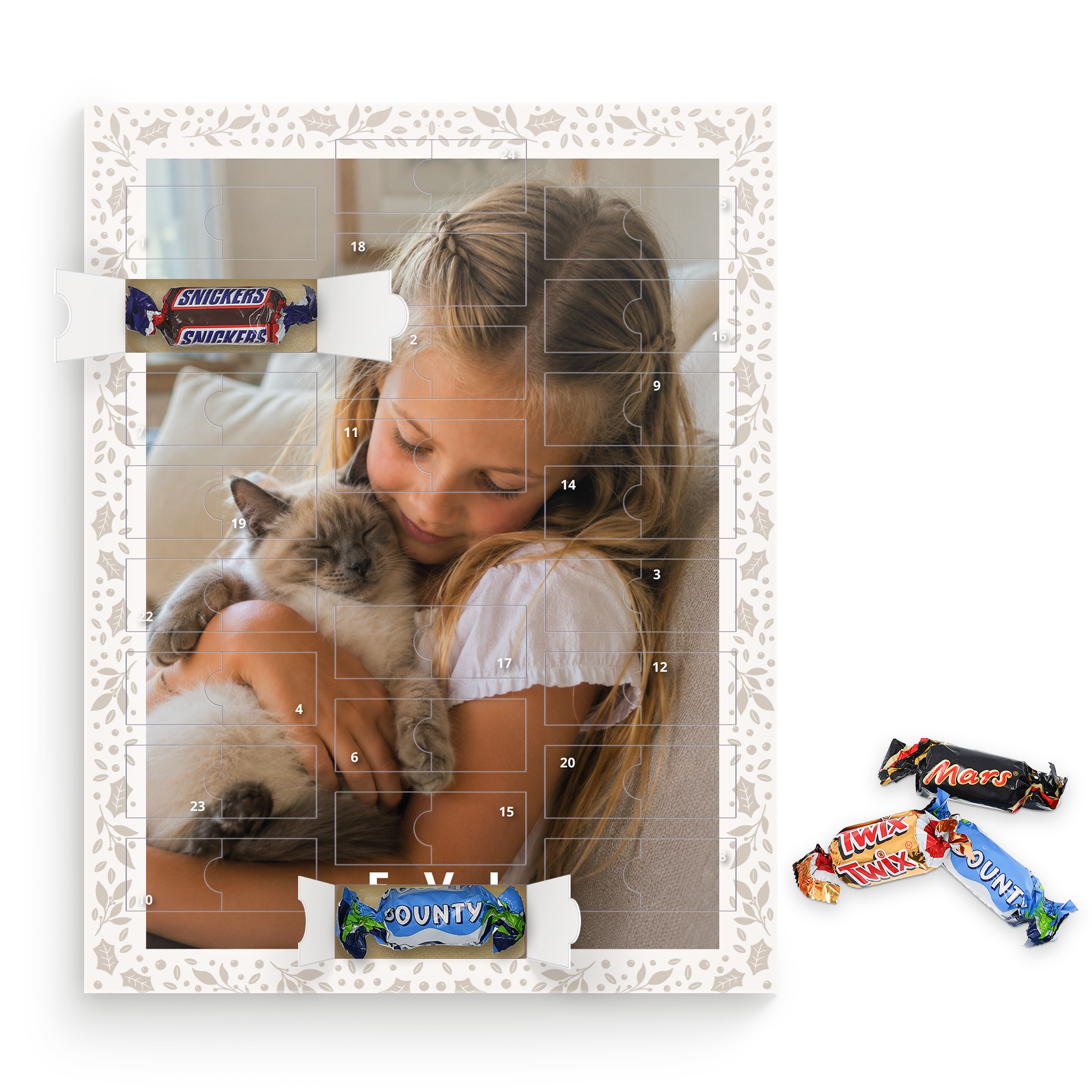 Personalised Mars Miniatures advent calendar