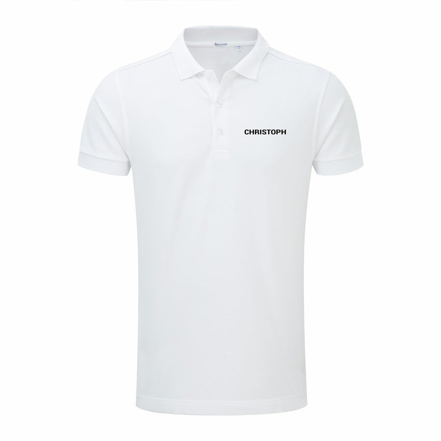 Camisa polo personalizada - Homens - Branco - L