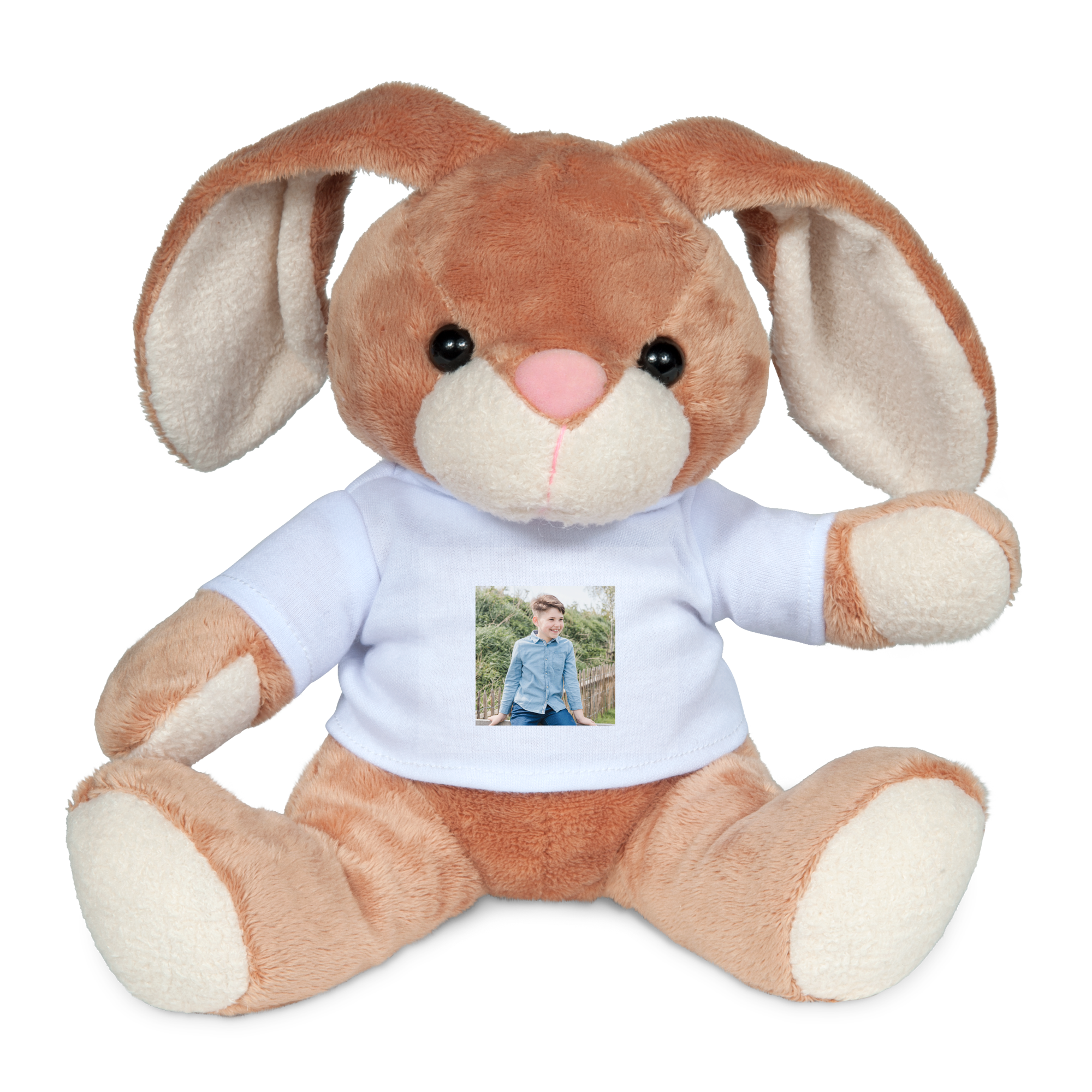 Jucărie de peluză personalizată cu fotografie - Iepuraș de iepure