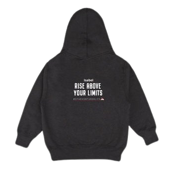 Hoodie voor kinderen bedrukken - Zwart - 4 jaar