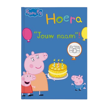 Boek met naam en foto - Peppa Pig - Hoera! - Softcover