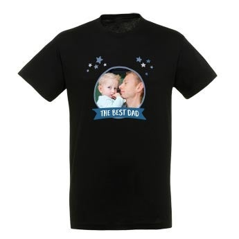 Personalised t-shirt - Father's Day - Black - XL