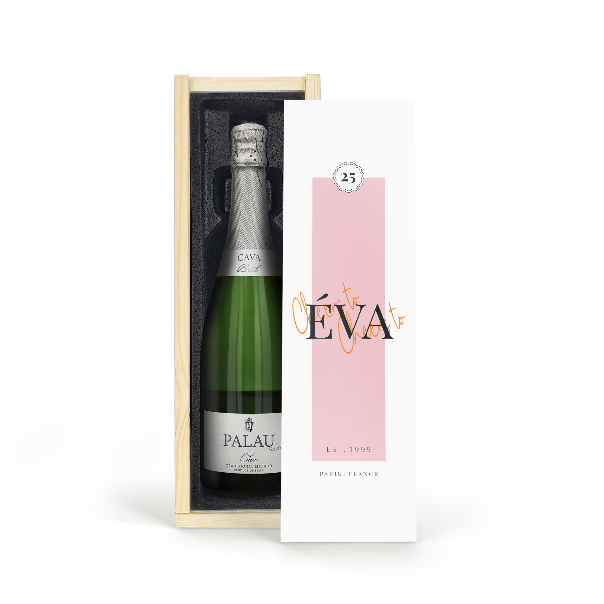 Coffret Palau Gazo Cava 750 ml - Couvercle imprimé