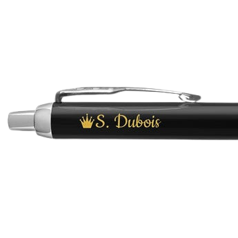  Stylo à bille Parker IM personnalisé - Gaucher (noir)