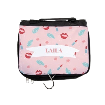 Personalised travel toiletry bag