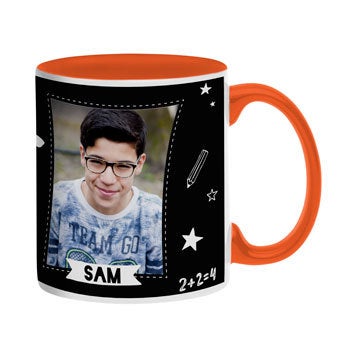 Caneca da foto - laranja
