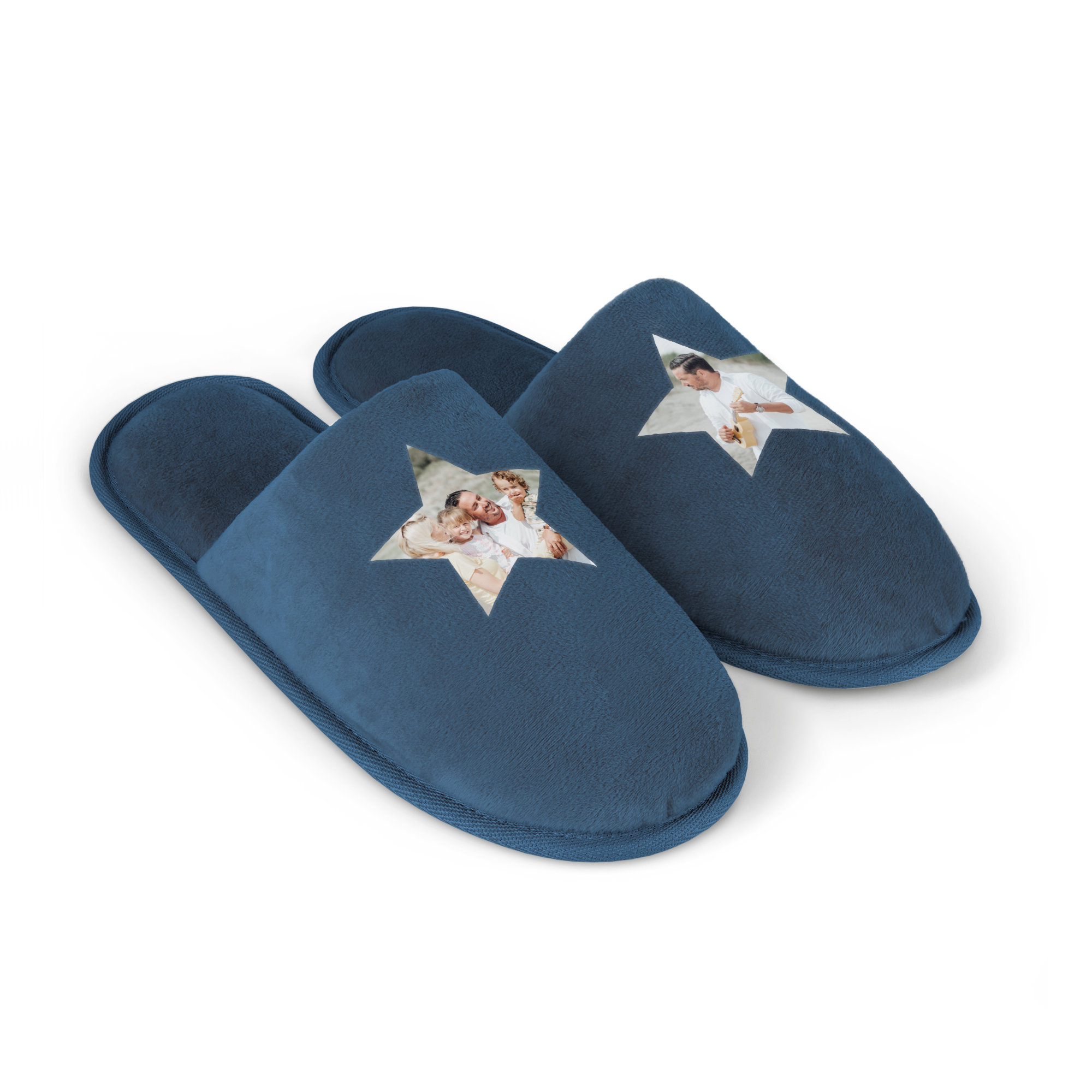 Personalised slippers - Blue - Size 39 - 42