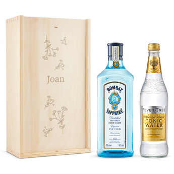 Pack gin tonic - Bombay Saphire - Tapa grabada