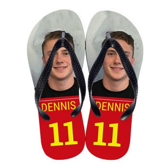 WK slippers met naam en foto
