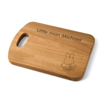 Personalised wooden bread board - Miffy