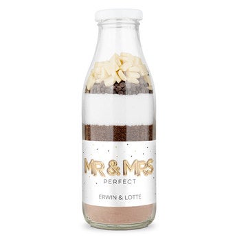 Brownie bakmix met persoonlijk etiket