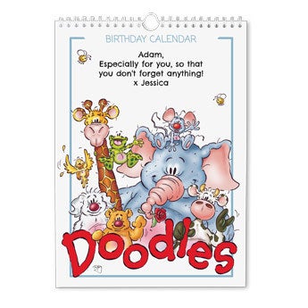 Doodle Firkák születésnapi naptár