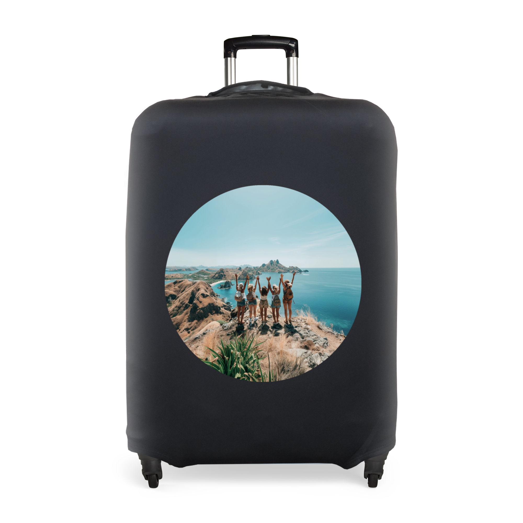 Personalised suitcase cover - 88 x 53 x 30 cm