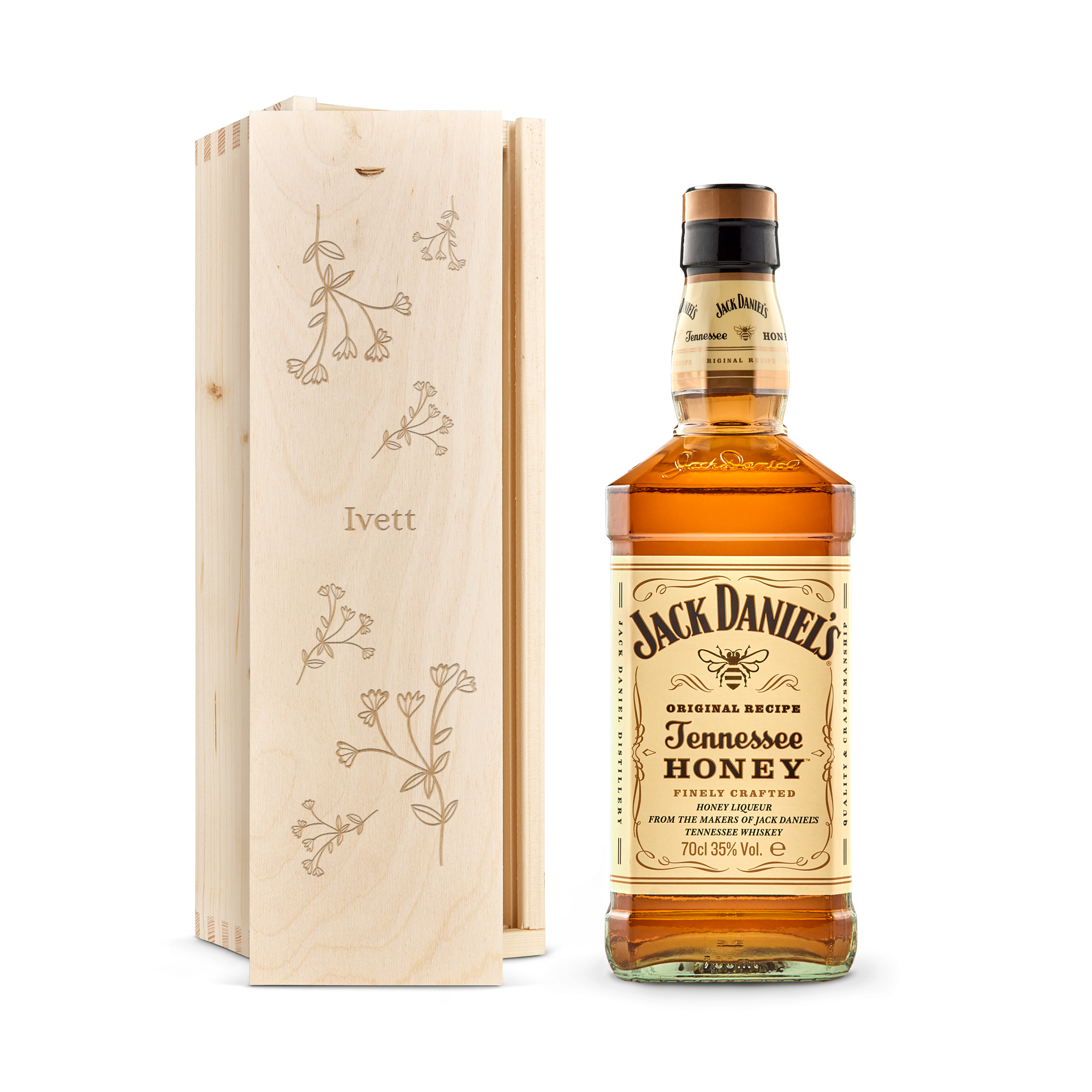 Jack Daniels Honey - Gravírozott díszdobozban