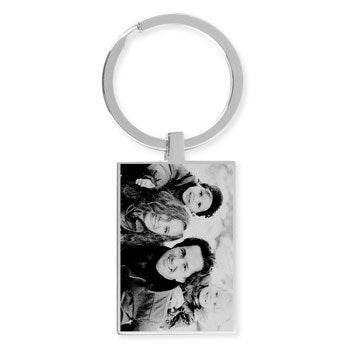Bird shaped engraved personalised keyring with soft gift pouch ref BR301 