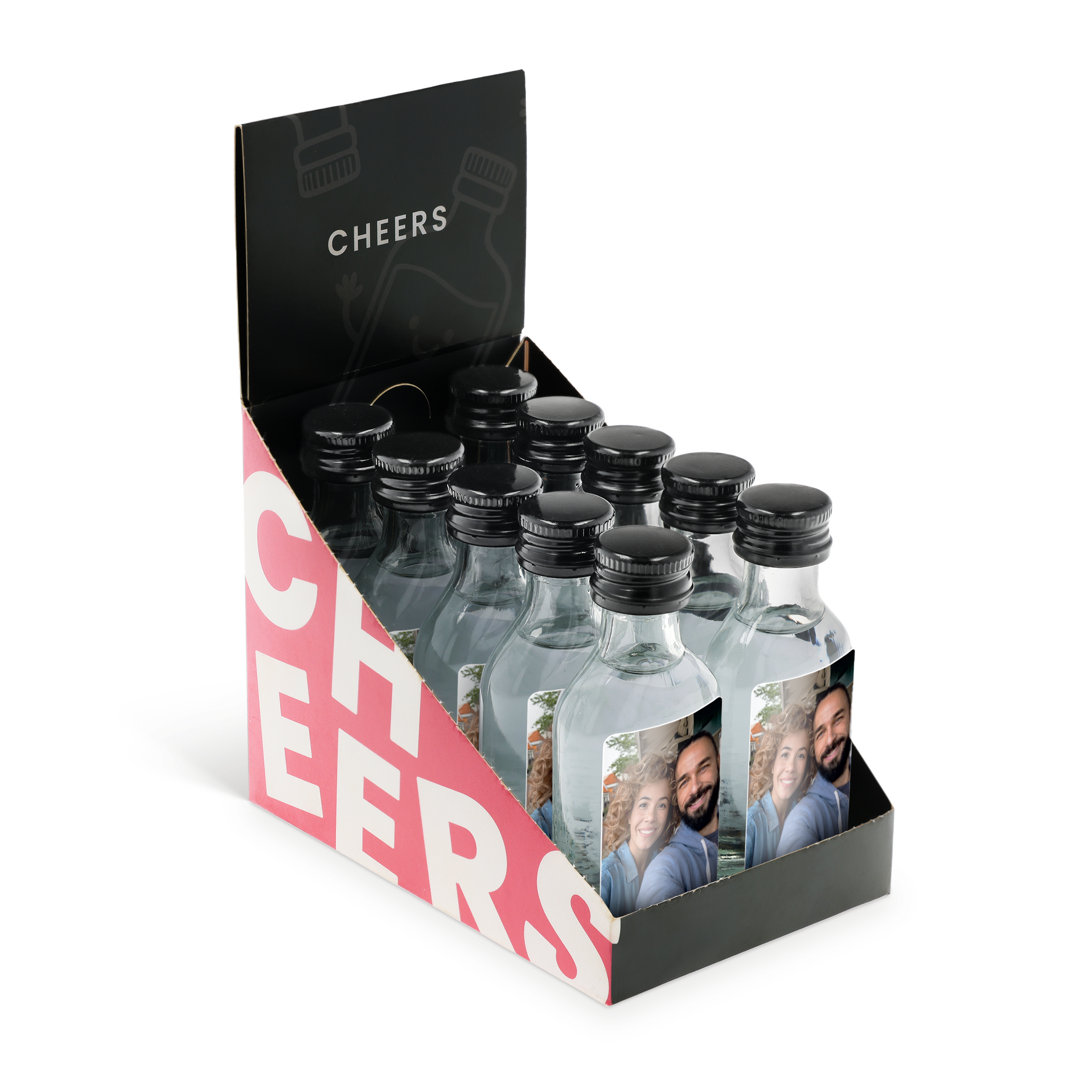 Personalisierte Mini-Vodka-Flaschen – 10 Stück